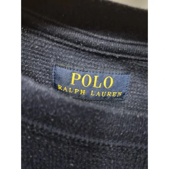 Ralph Lauren Blue Knited. Sweatshirt Pullover White Pony - Picture 2 of 6